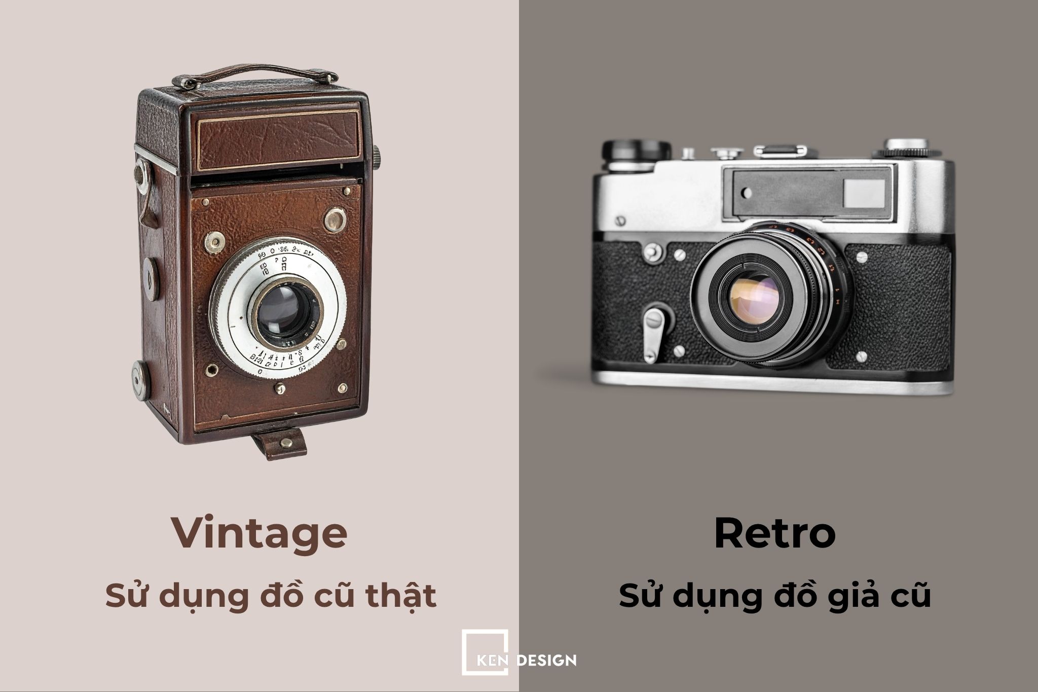 Phân biệt phong cách vintage và retro trong thiết kế quán cafe